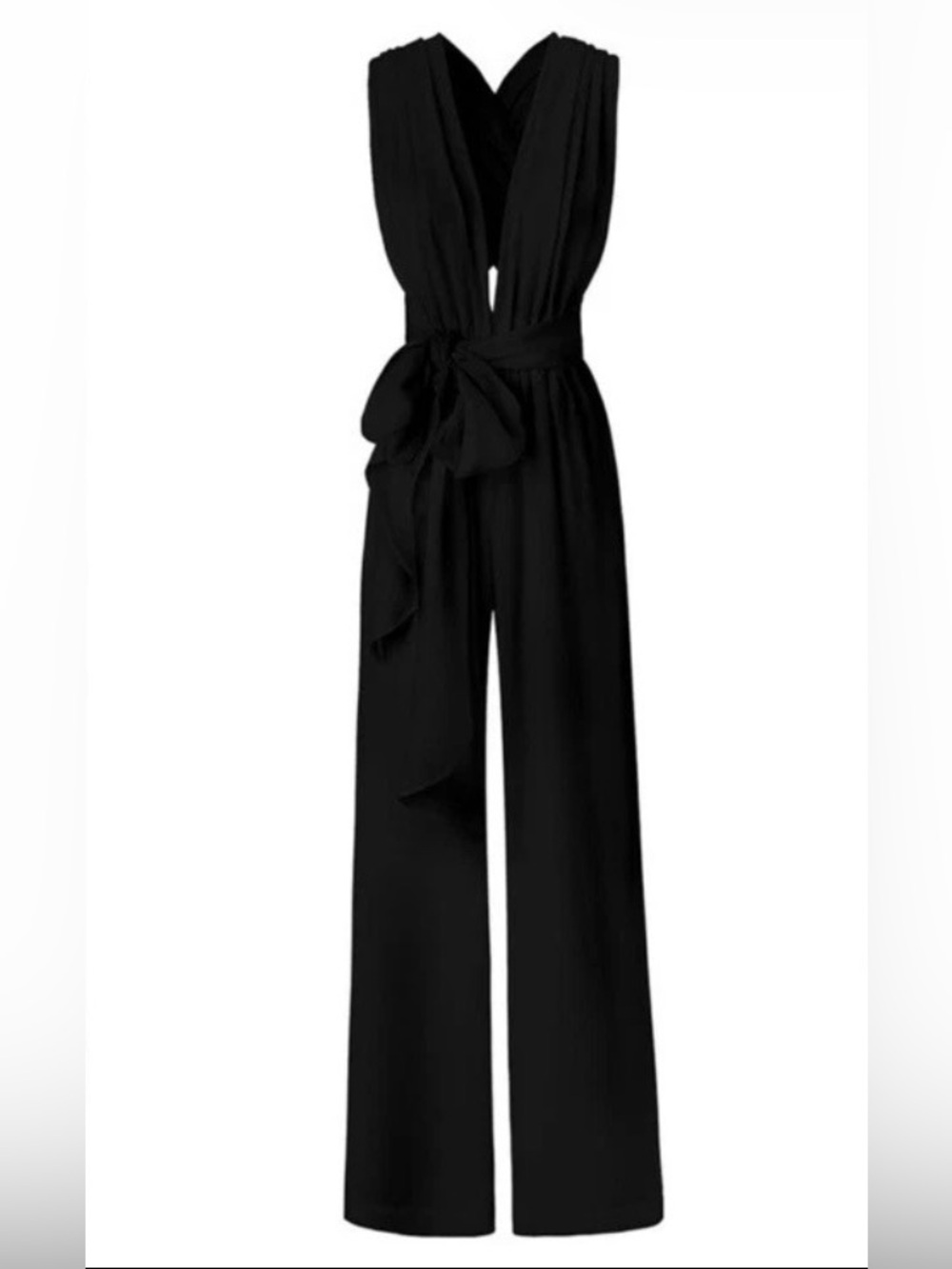 NWOT Diarrablu Sustainable Jumpsuit, Women’s S Black Convertible Jumpsuit - Picture 3 of 11